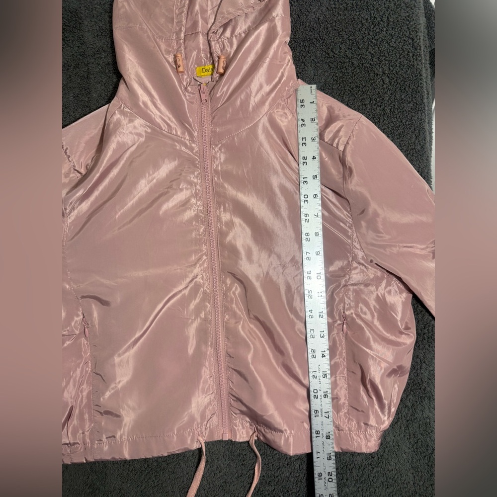 Daisy Women's Pink Hooded Cropped Jacket - Picture 5 of 5